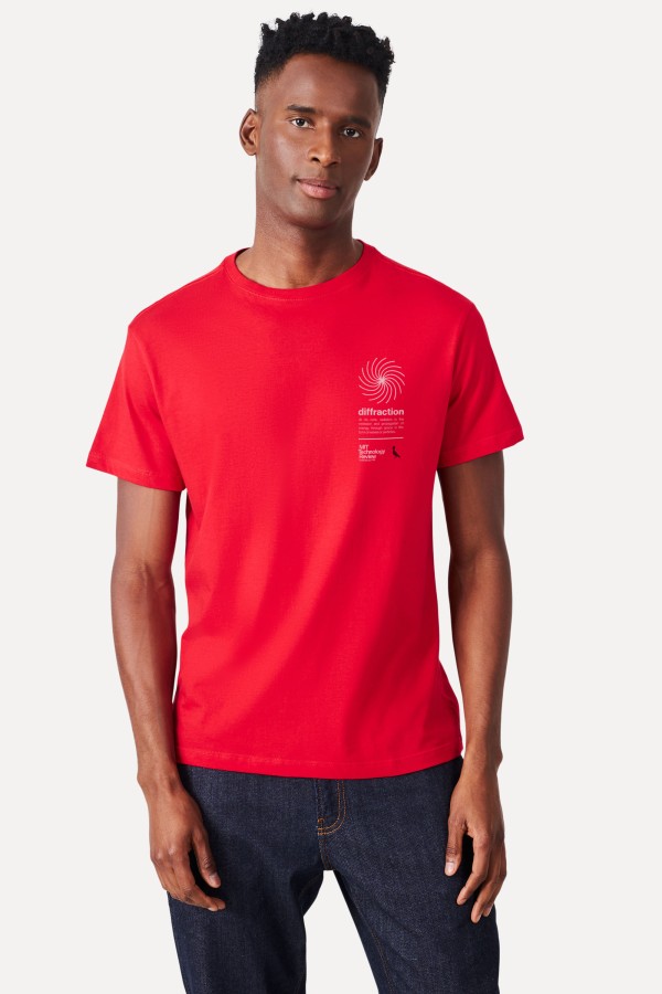 Encontraproduto.com.br - Camiseta Masc Diffraction Escudo