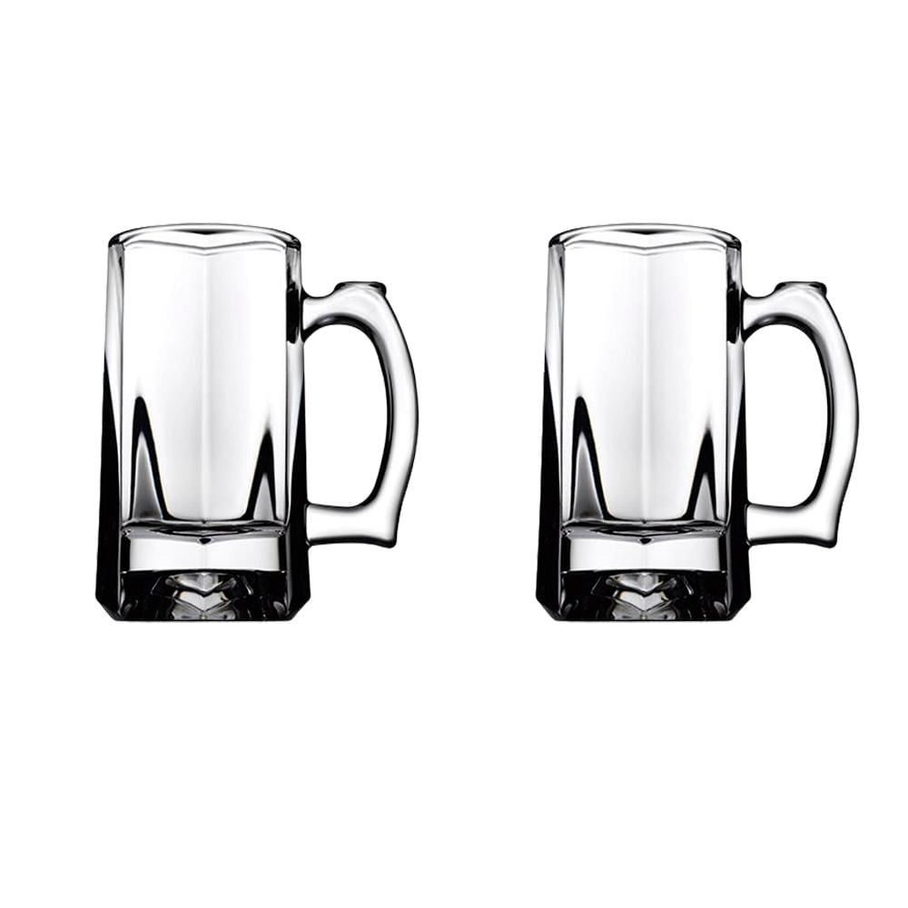 Encontraproduto.com.br - Jogo de canecas em vidro Pasabahçe Pub 300ml 2 peças