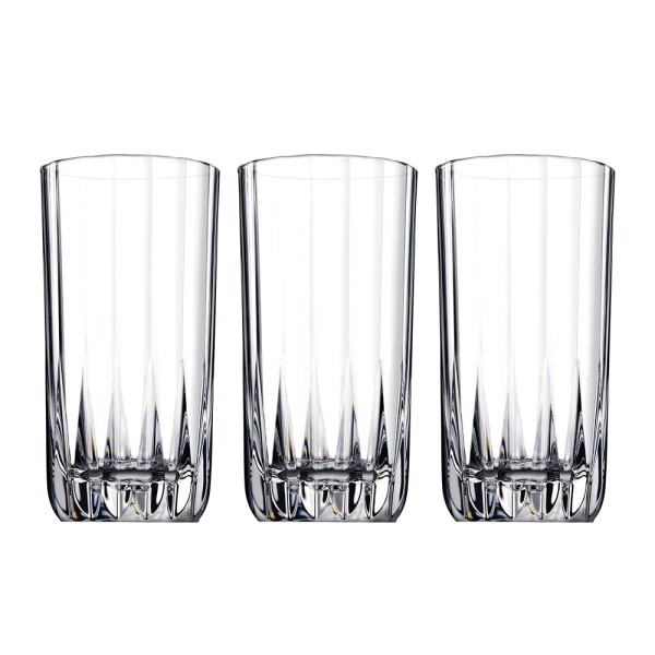 Encontraproduto.com.br - Jogo de Copos Dara 3 Peças 305ml em Vidro Fratelli