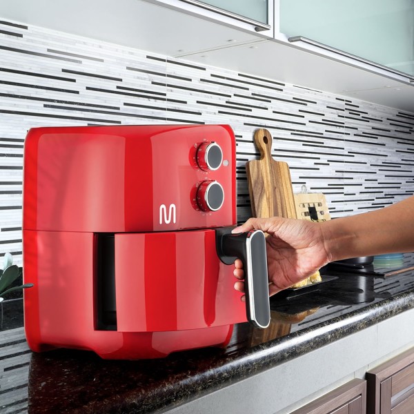 Encontraproduto.com.br - Air Fryer 4,2L Vermelha 1500w-127v com Grade, Seletor Temperatura e Timer Multi - GO209OUT [Reembalado]