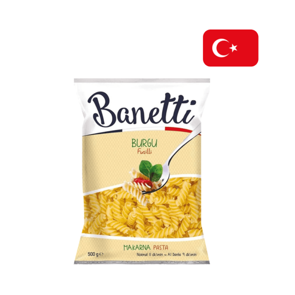Encontraproduto.com.br - Macarrão Turco Banetti Burgu Fusilli Embalagem 500g