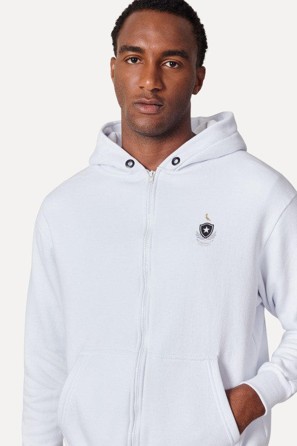 Encontraproduto.com.br - Moletom Com Ziper Botafogo Rio Escudo