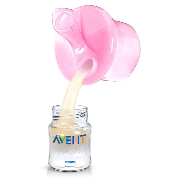 Encontraproduto.com.br - Pote Dosador de Leite em Pó Avent SCF135 Rosa