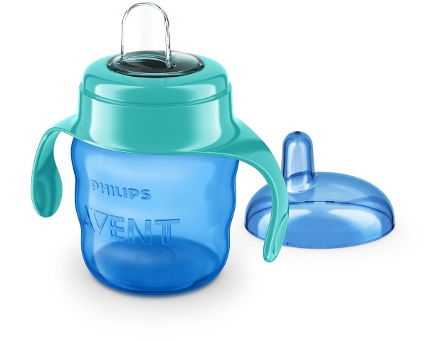 Encontraproduto.com.br - Copo transição Easy Sip c/ bico de silicone 6m+ Avent SCF551/05
