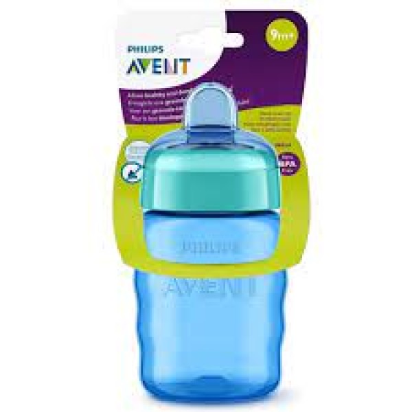 Encontraproduto.com.br - Copo Philips Avent Bico Silicone Azul 260ml