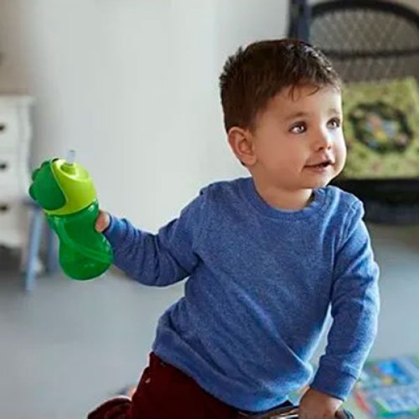 Encontraproduto.com.br - Copo Philips Avent Com Canudo Dinossauro Verde 300ml