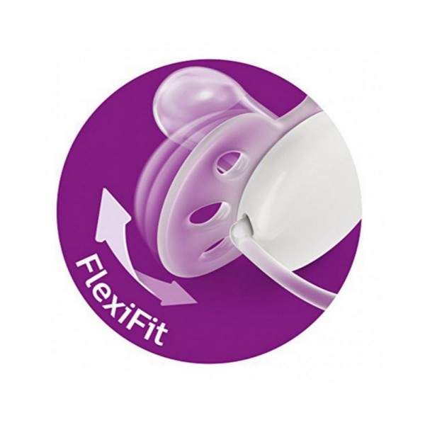 Encontraproduto.com.br - Kit Chupeta Avent Ultra Soft Decorada 6-18 Meses Menina 2 Unidades