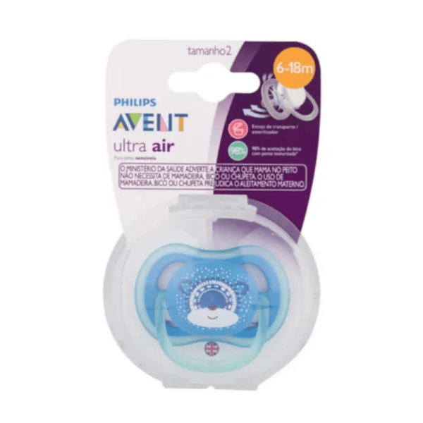 Chupeta Ultra Air Urso Azul - Avent