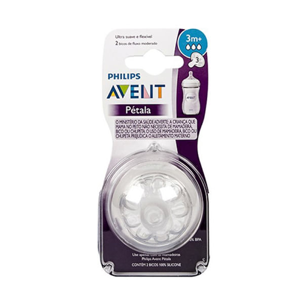 Encontraproduto.com.br - Novo Bico Linha Petala no3 Philips Avent SCF043/27 Transparente