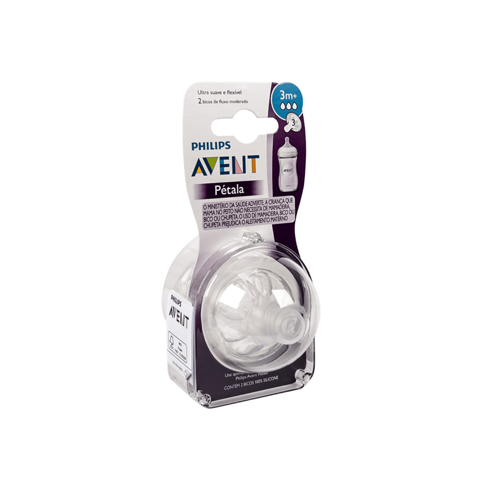 Encontraproduto.com.br - Novo Bico Linha Petala no3 Philips Avent SCF043/27 Transparente