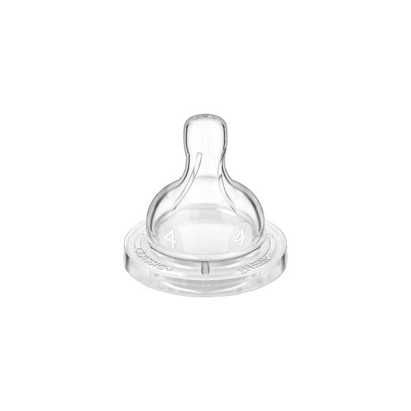 Encontraproduto.com.br - Bico para Mamadeira Classic  N°4 6m  com 2 Unidades SCF63427 Avent Philips