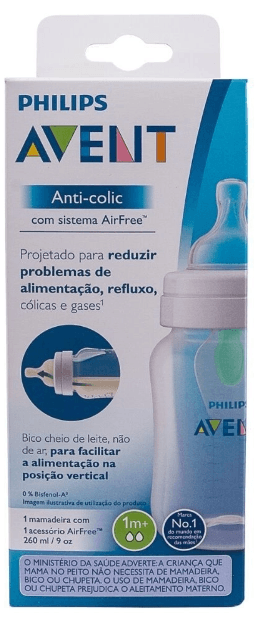 Encontraproduto.com.br - Mamadeira Philips Avent Anti Cólica 260ml+ Air Free