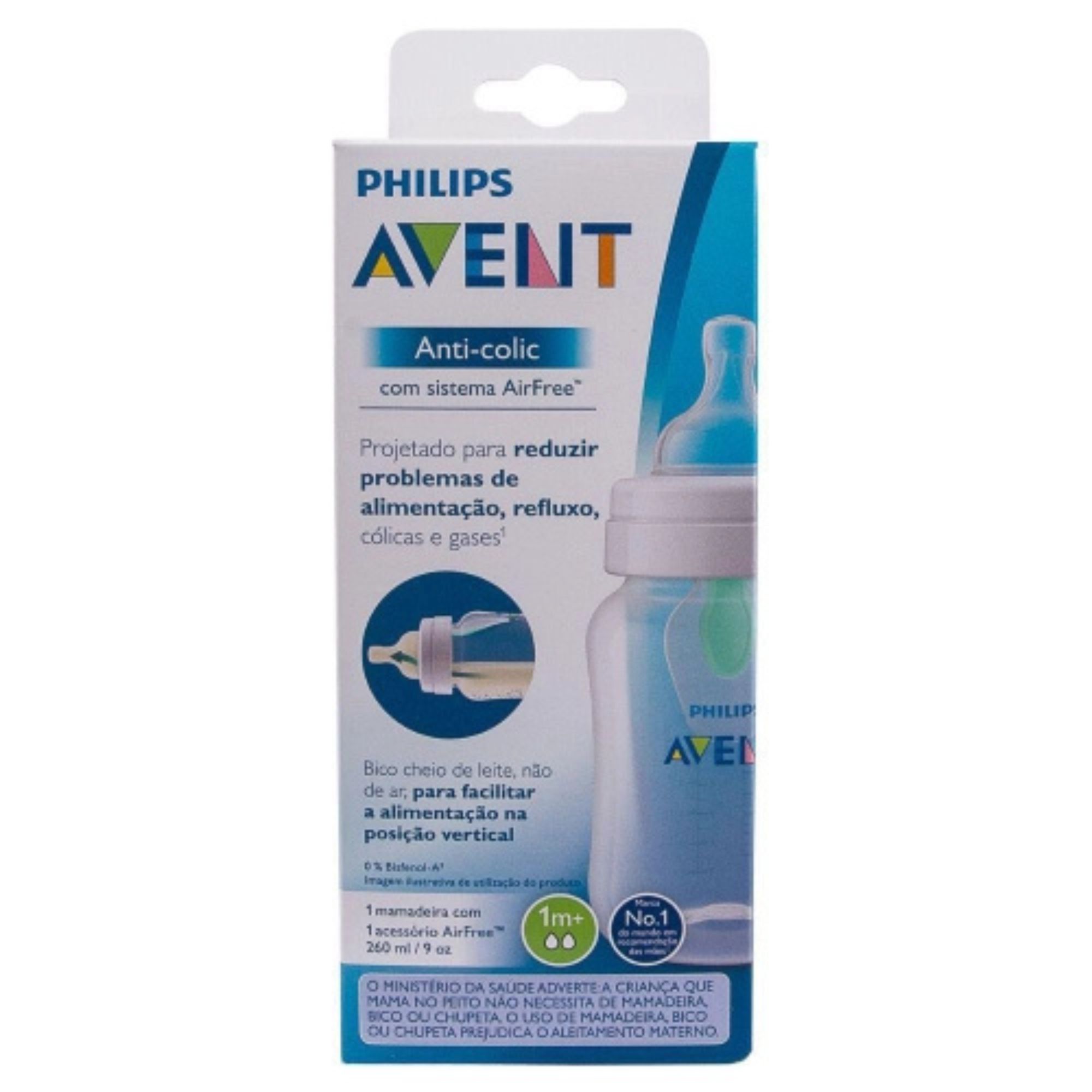 Encontraproduto.com.br - Mamadeira Philips Avent Anti Cólica 260ml+ Air Free