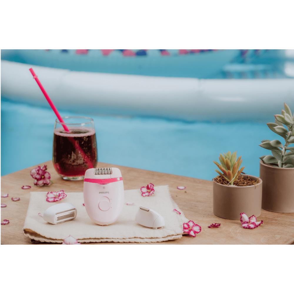 Encontraproduto.com.br - Removedor Elétrico Satinelle Essential BRE285/00  - Rosa