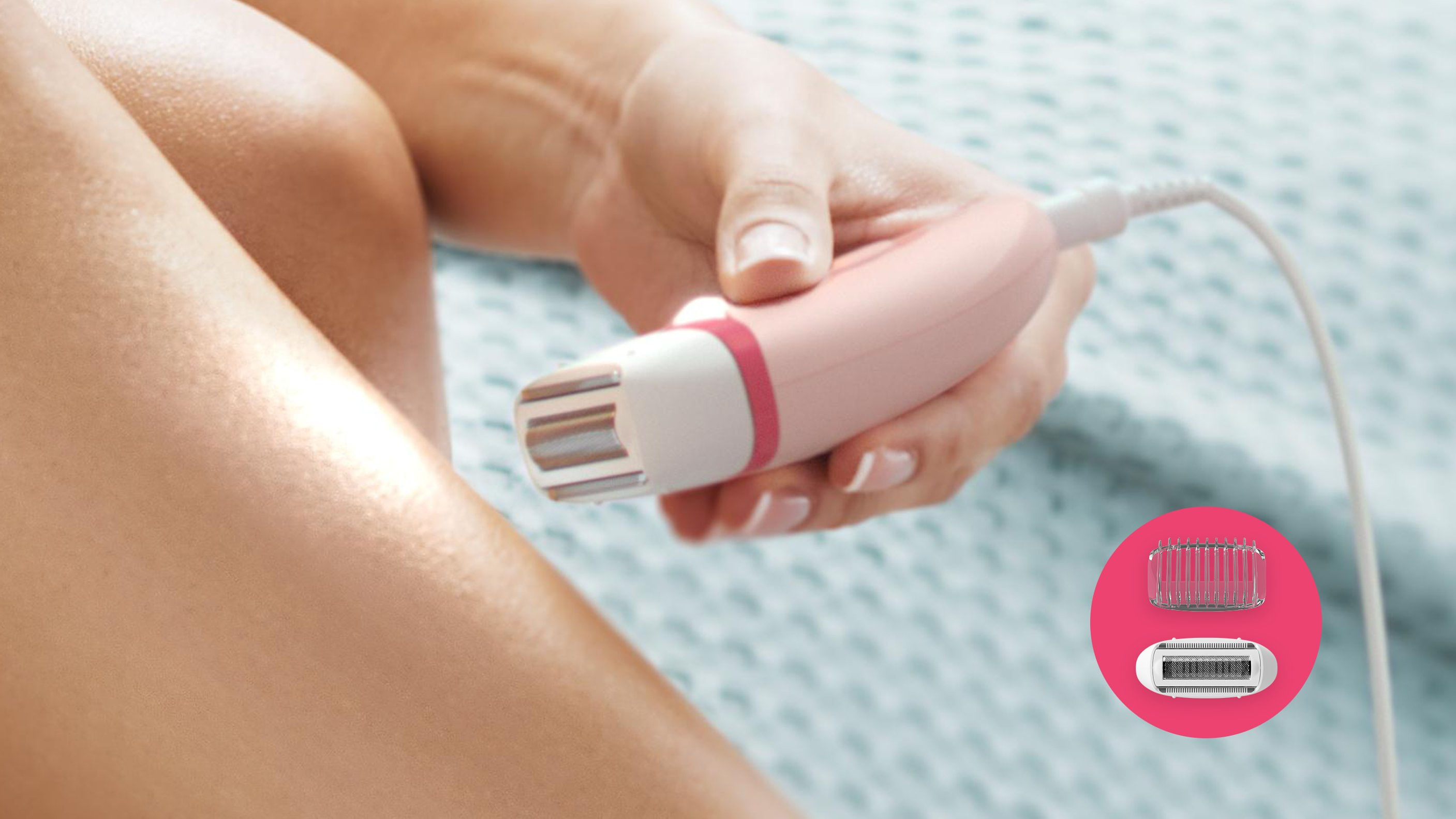Encontraproduto.com.br - Removedor Elétrico Satinelle Essential BRE285/00  - Rosa