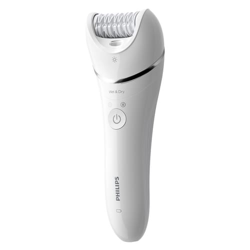 Encontraproduto.com.br - Depilador Elétrico Série 8000 BRE700/00 Branco Bivolt Philips