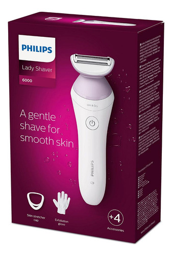 Aparador de Pelos Sem Fio Phillips Lady Shaver Series 6000 - BRL136/00