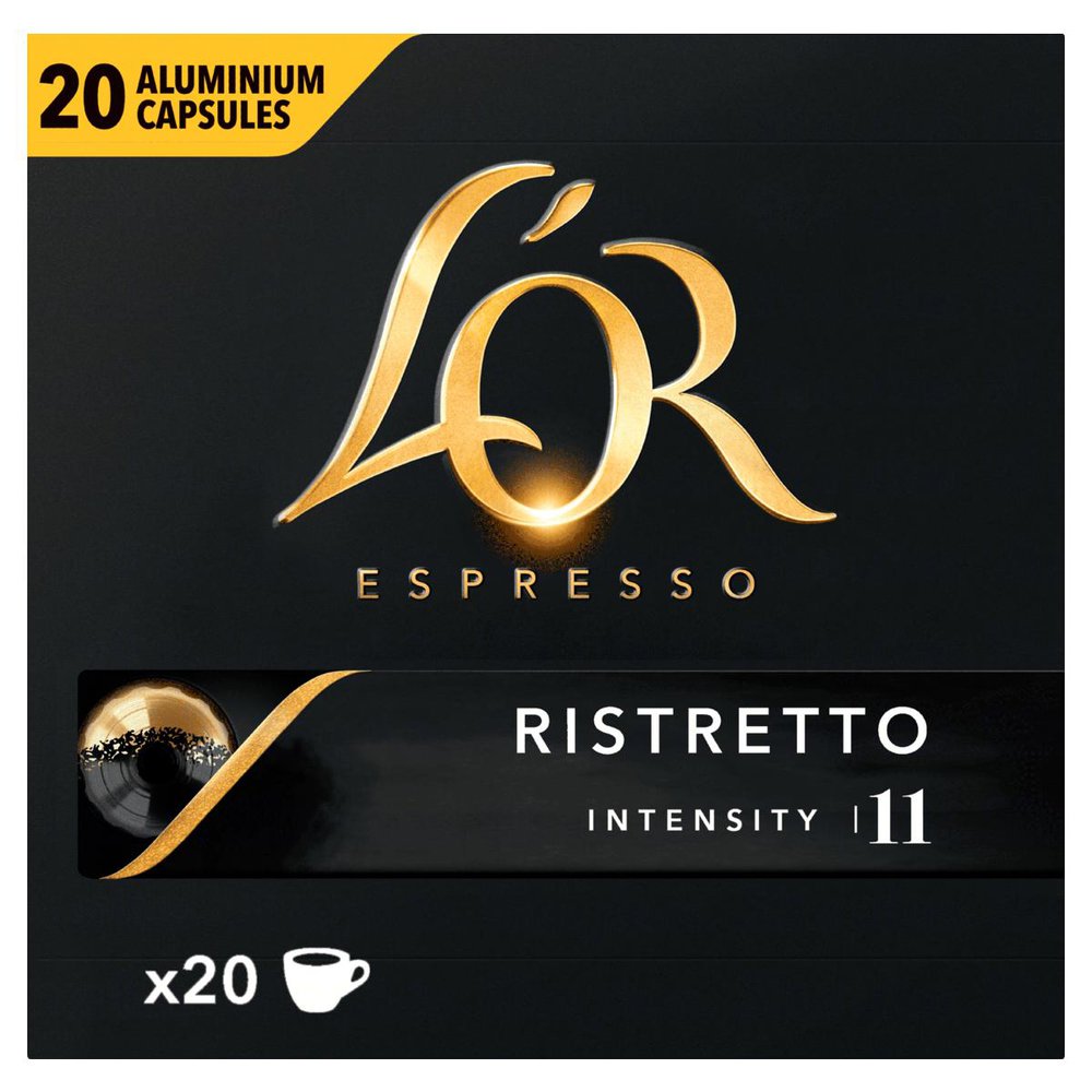 Encontraproduto.com.br - Cápsulas Café LOR Ristretto 20 Un