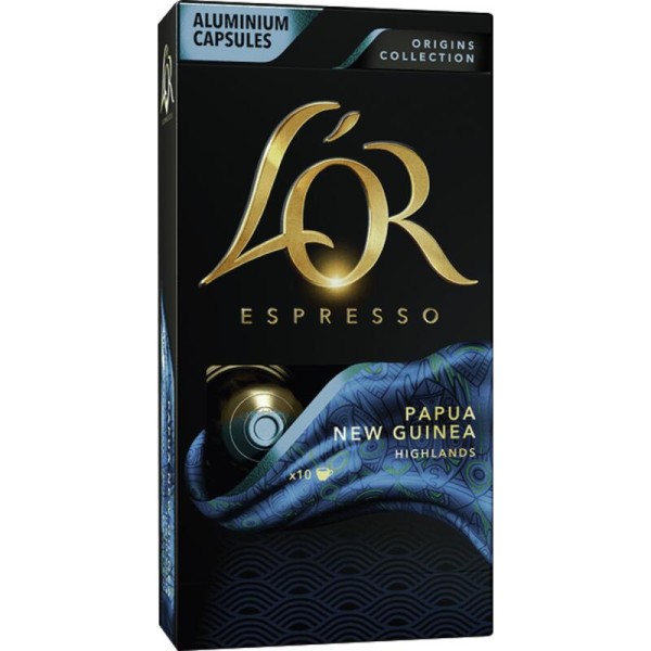 Café em Cápsulas LOR Papua Caixeta com 52g