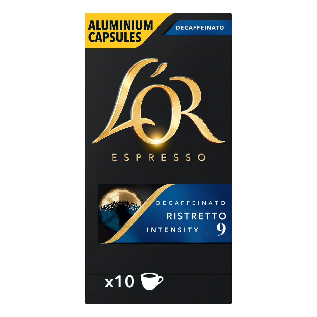 Encontraproduto.com.br - Cápsulas Café LOR Ristretto Decaffeinato 10 Un