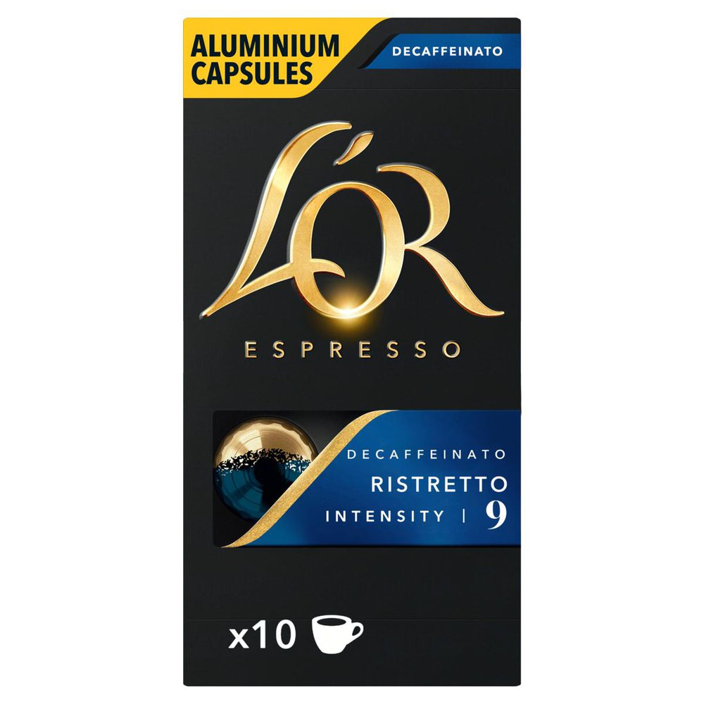 Encontraproduto.com.br - Cápsulas Café LOR Ristretto Decaffeinato 10 Un