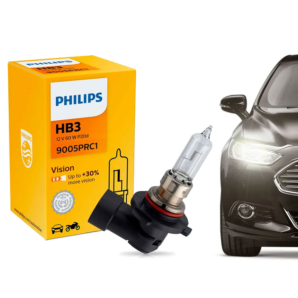 Encontraproduto.com.br - Lâmpada Philips Standard 65W 12V P20d HB3 Farol