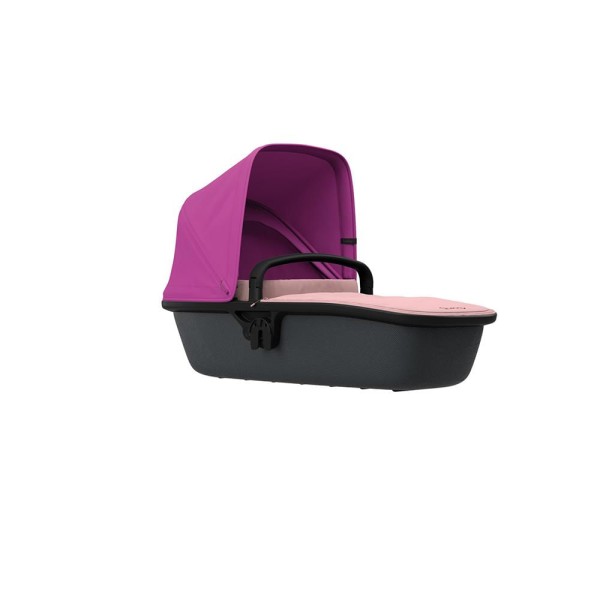 Encontraproduto.com.br - Moisés Zapp Lux Carrycot Quinny - Blush on Graphite