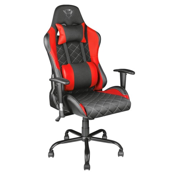 Encontraproduto.com.br - Cadeira Gamer Trust GXT707 Resto, Encosto e Braços Reguláveis, com Almofadas, Vermelho