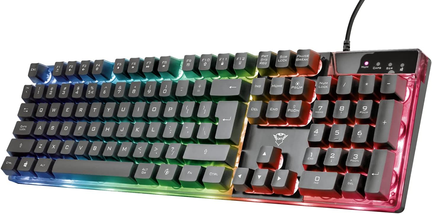 Encontraproduto.com.br - Teclado e Mouse Gamer Led Gxt 838