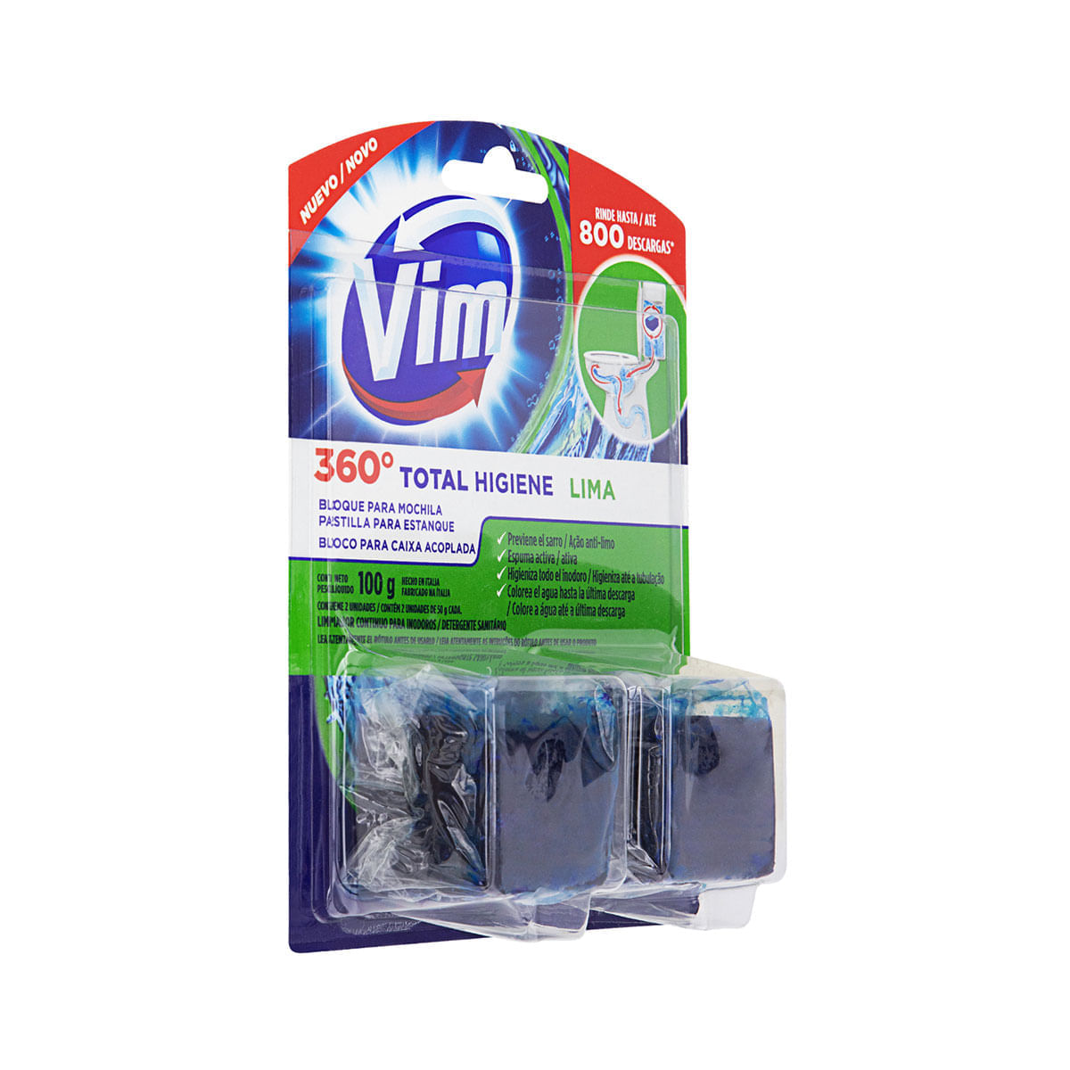 Encontraproduto.com.br - Refil Limpador Sanitário em Pedra Vim Lima 2 Unidades 100g