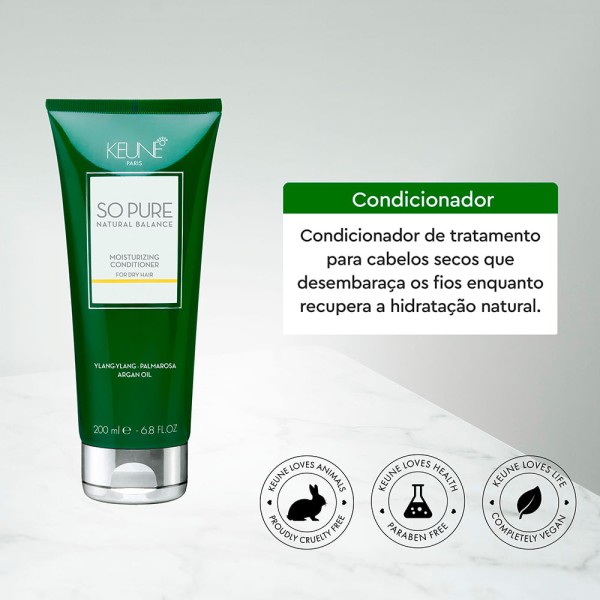 Encontraproduto.com.br - Keune So Pure Moisturizing - Condicionador Hidratante 200ml
