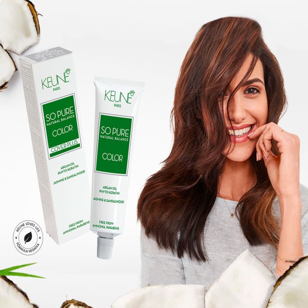 Encontraproduto.com.br - Tonalizante Loiro Escuro Cobre 6.4 So Pure Keune 60ml