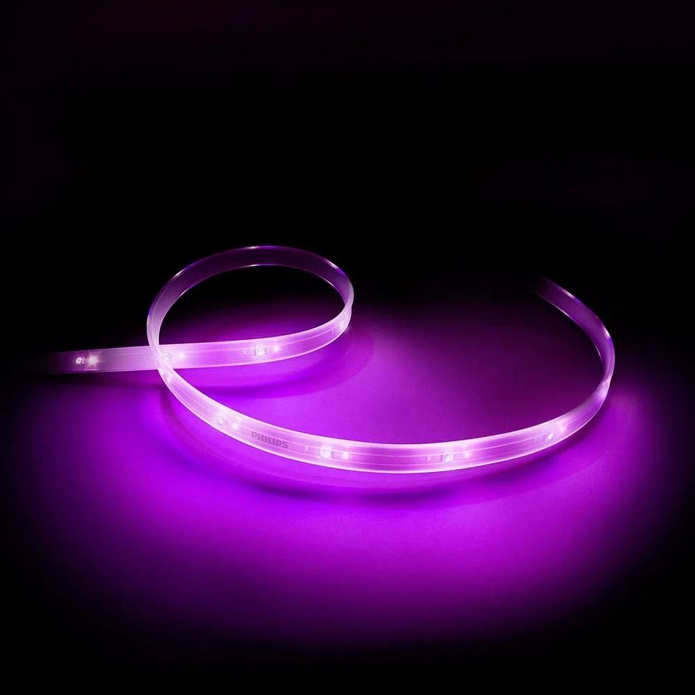 Encontraproduto.com.br - Philips Hue Extensão De Fita De LED Com Adesivo Iluminação Inteligente WiFi 20W White And Color Ambiance 1 Metros Philips