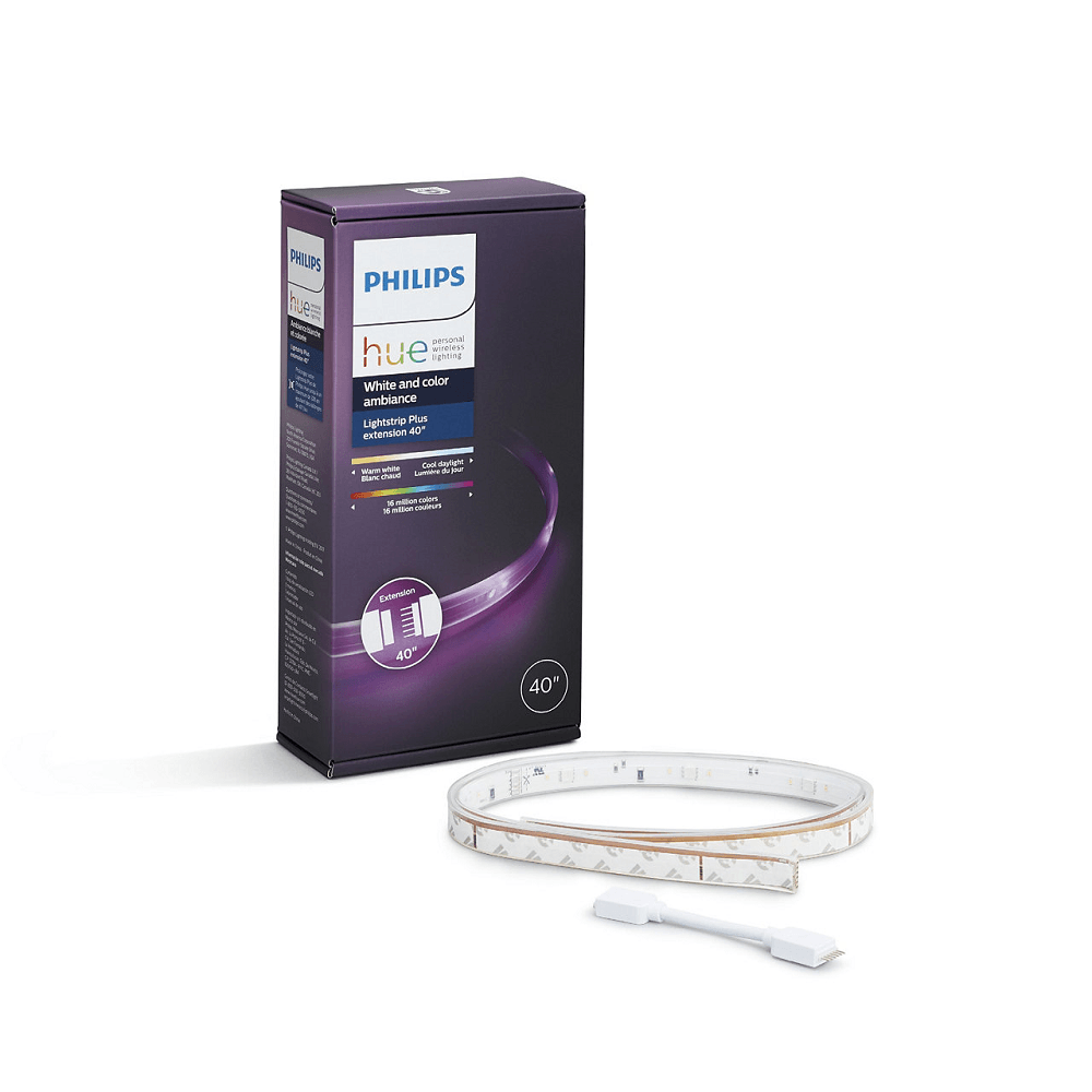 Encontraproduto.com.br - Philips Hue Extensão De Fita De LED Com Adesivo Iluminação Inteligente WiFi 20W White And Color Ambiance 1 Metros Philips