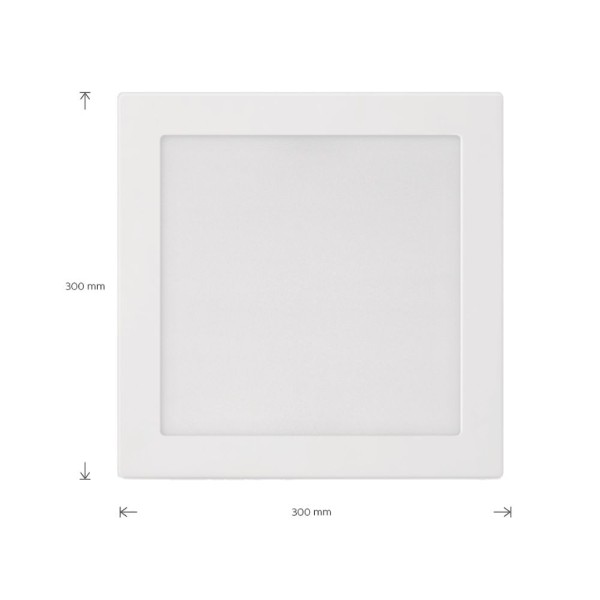 Encontraproduto.com.br - Plafon embutir Philips quadrado 24W amarela 3000K BV 30x30