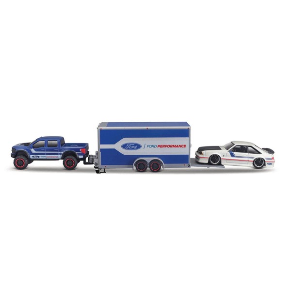 Encontraproduto.com.br - Miniatura Picape Ford F150 Svt E Trailer Com Svt Cobra 1/64 Maisto 11404