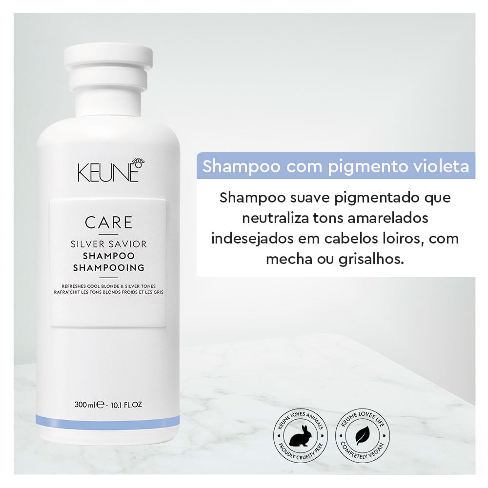 Encontraproduto.com.br - SH.KEUNE  300ML SILVER SAVIOR