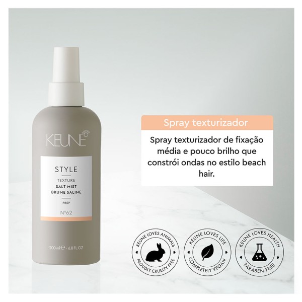 Encontraproduto.com.br - Spray Texturizador Keune Style Salt Mist 200ml