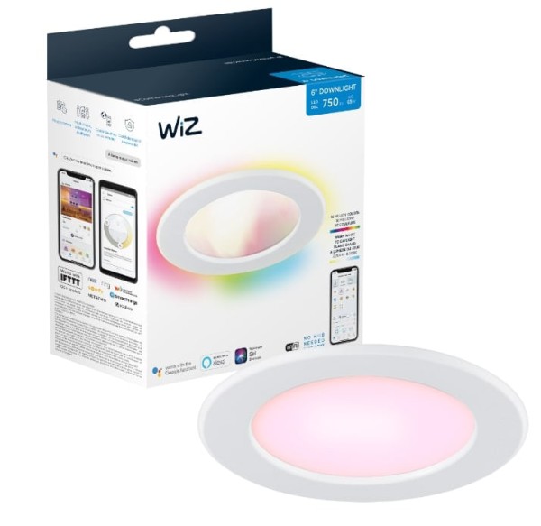 Encontraproduto.com.br - Luminária LED De Embutir Redonda 8,3W 127V Rgb Wi-Fi Wiz Philips