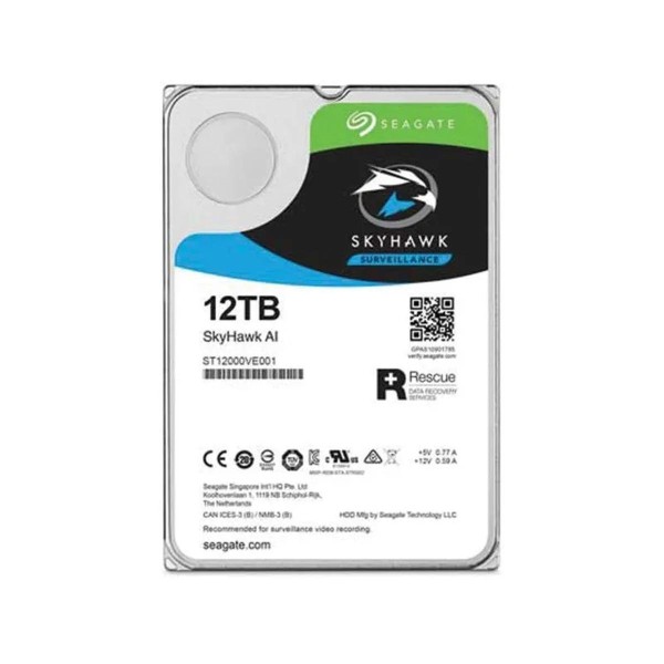 Encontraproduto.com.br - Hd Seagate Skyhawk Ai 12tb 3.5 Sata Cor Prateado