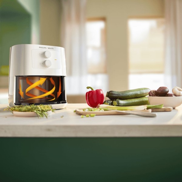 Encontraproduto.com.br - Fritadeira Elétrica Sem Óleo Air Fryer Philips Walita Ri9201 4,1 L - Branca 127v