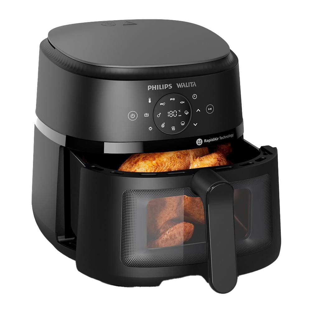 Encontraproduto.com.br - Fritadeira Elétrica Air Fryer Philips Walita Série 2000 XL Digital NA230 Sem Óleo 1700W 6,2L – Preta 220V
