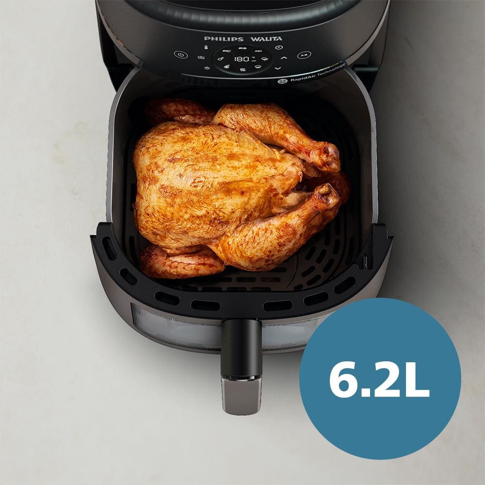 Encontraproduto.com.br - Fritadeira Elétrica Air Fryer Philips Walita Série 2000 XL Digital NA230 Sem Óleo 1700W 6,2L – Preta 220V