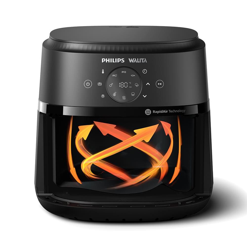 Encontraproduto.com.br - Fritadeira Elétrica Air Fryer Philips Walita Série 2000 XL Digital NA230 Sem Óleo 1700W 6,2L – Preta 220V