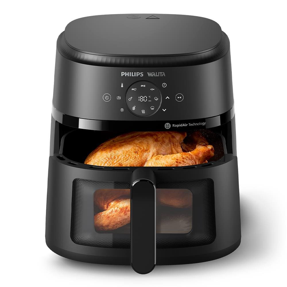 Encontraproduto.com.br - Fritadeira Elétrica Air Fryer Philips Walita Série 2000 XL Digital NA230 Sem Óleo 1700W 6,2L – Preta 220V