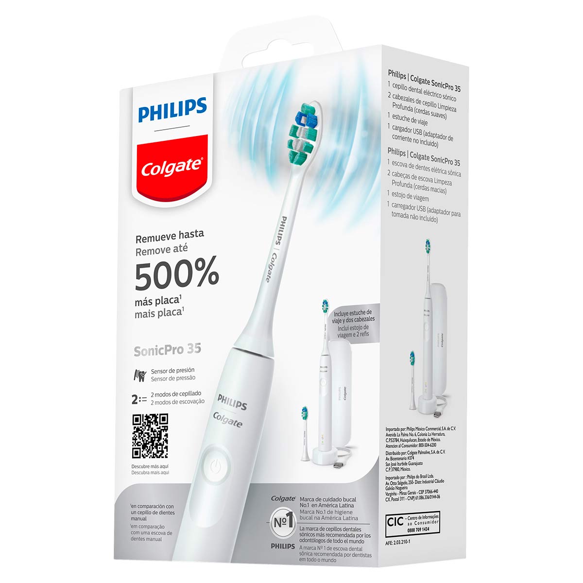 Encontraproduto.com.br - Escova Dental Elétrica Philips Colgate SonicPro 35