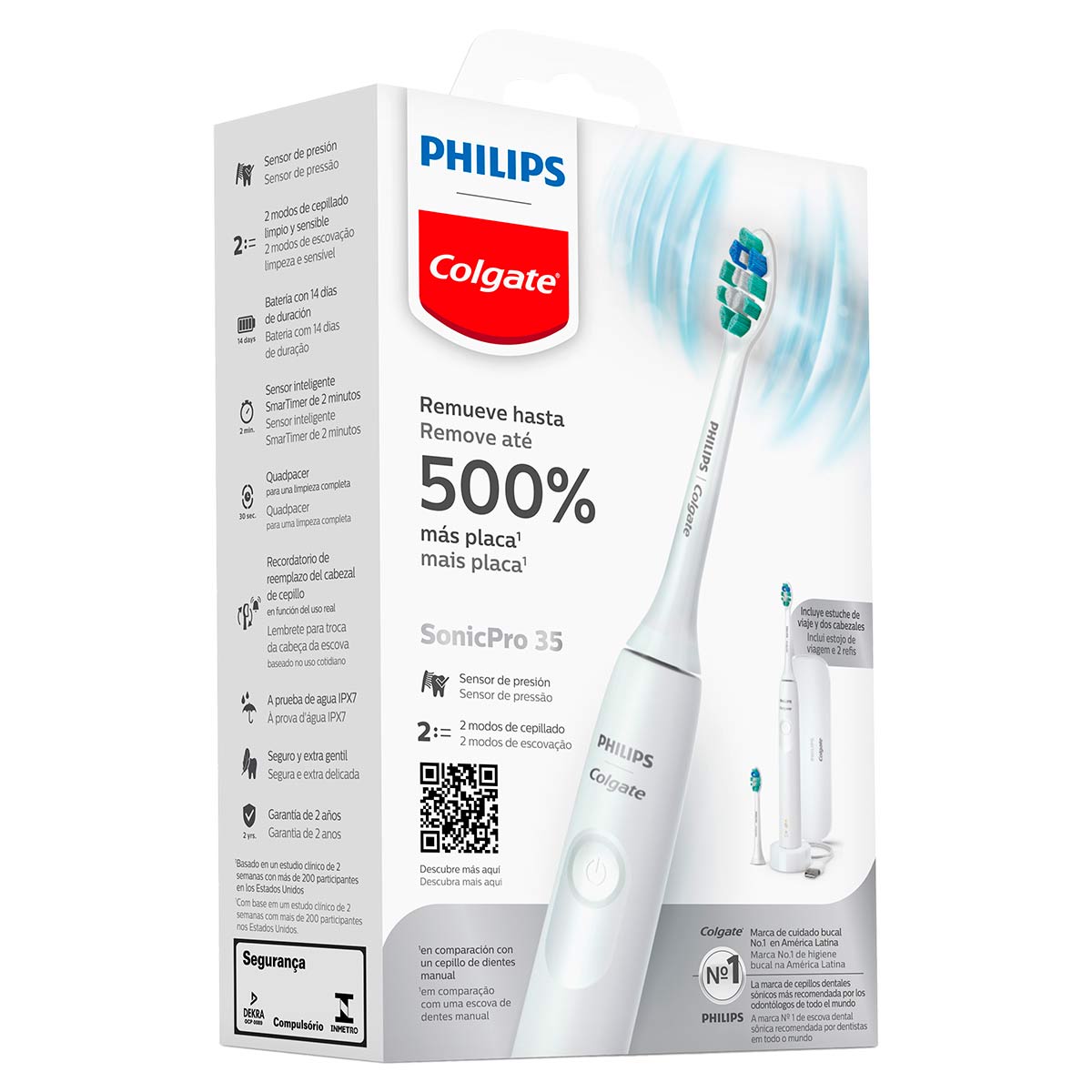 Encontraproduto.com.br - Escova Dental Elétrica Philips Colgate SonicPro 35