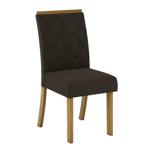 Encontraproduto.com.br - Mesa de Jantar 4 Cadeiras Nature/Off White Orus Vita Henn Móveis