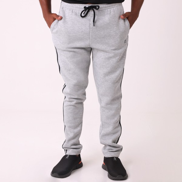Calça Malha Mescla Branca 2 Tapes Na Lateral - Norton