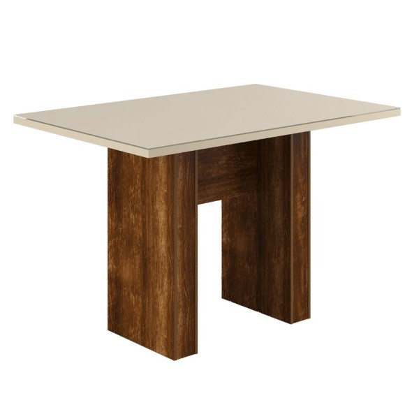 Encontraproduto.com.br - Mesa de Jantar 4 Cadeiras Com Tampo de Vidro Rustico Urca Spazzio Sonetto Móveis